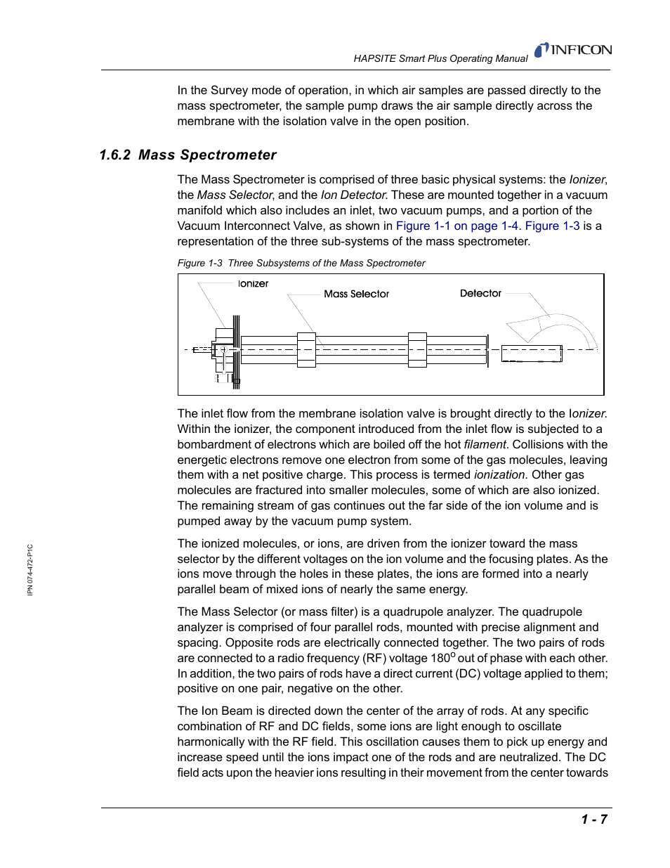 2 mass spectrometer | INFICON HAPSITE Smart Plus Chemical Identification System User Manual | Page 35 / 586