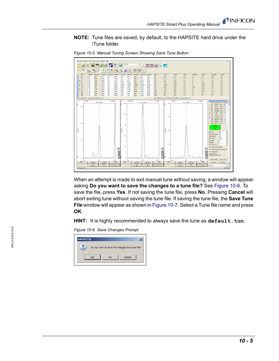 Default.tun | INFICON HAPSITE Smart Plus Chemical Identification System User Manual | Page 351 / 586