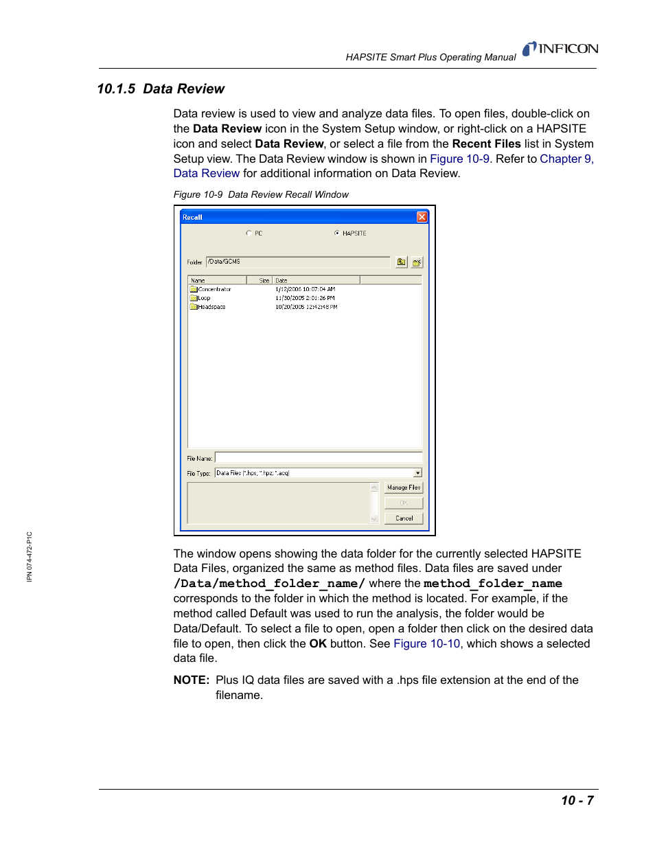 5 data review | INFICON HAPSITE Smart Plus Chemical Identification System User Manual | Page 353 / 586