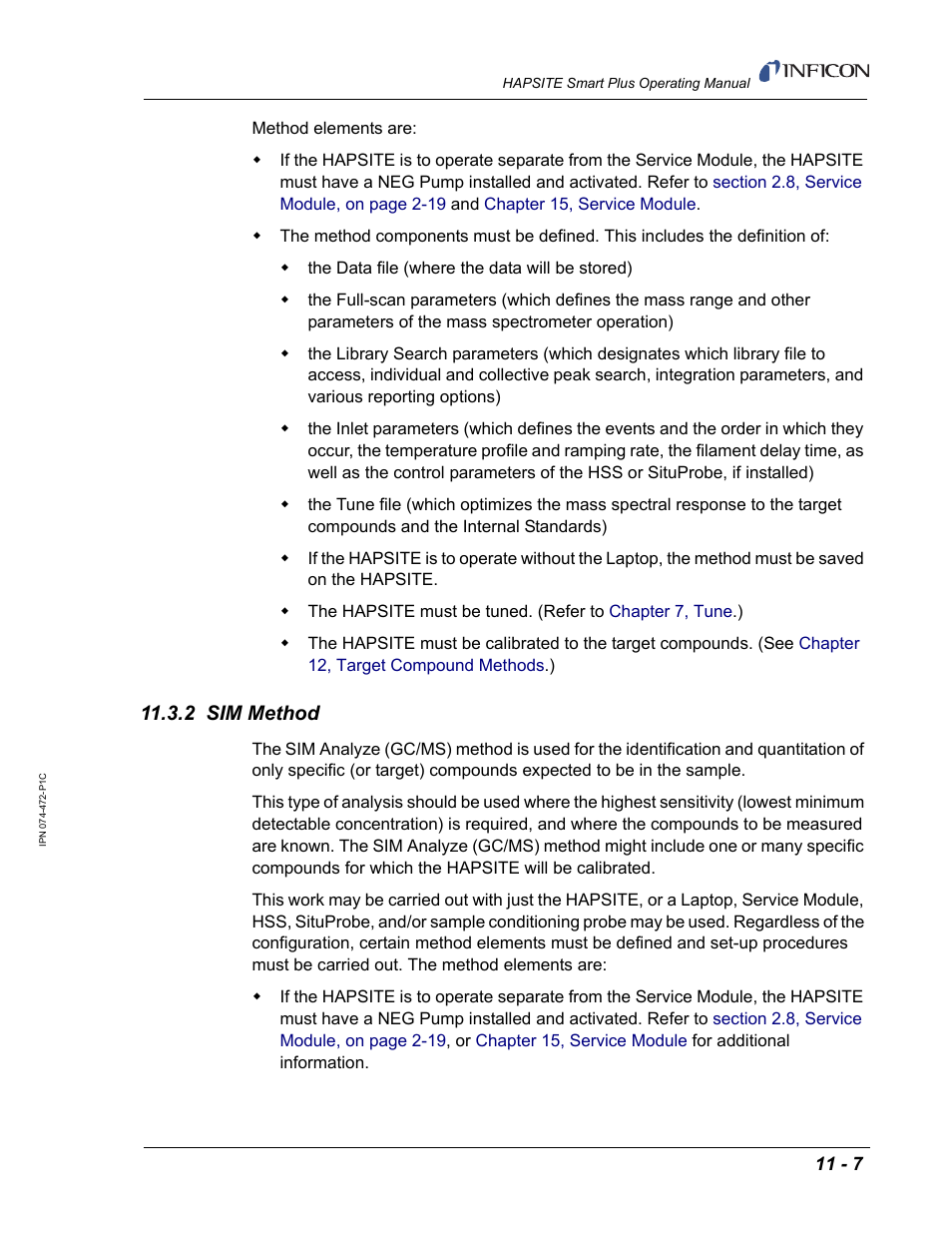 2 sim method | INFICON HAPSITE Smart Plus Chemical Identification System User Manual | Page 367 / 586