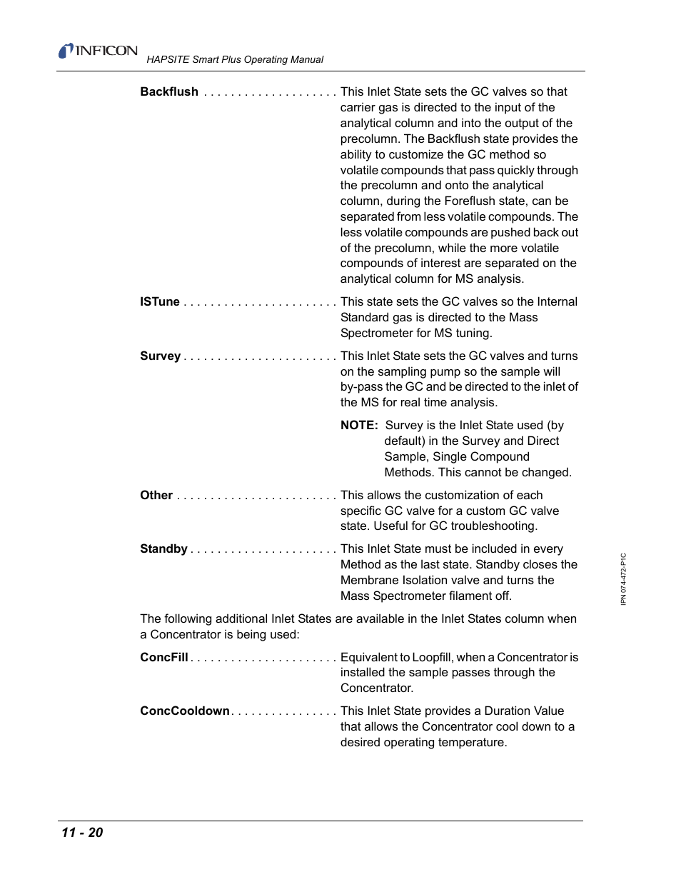 INFICON HAPSITE Smart Plus Chemical Identification System User Manual | Page 380 / 586