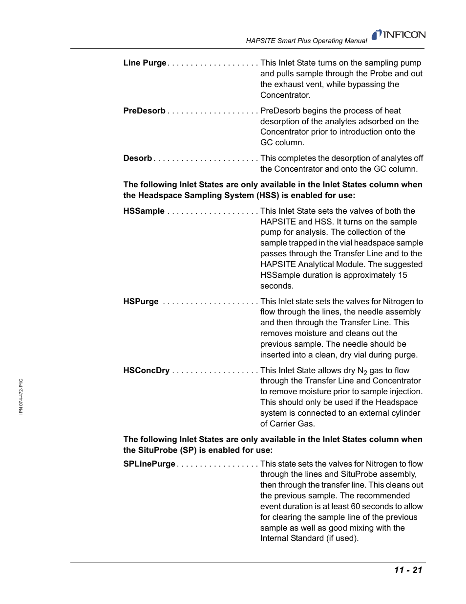 INFICON HAPSITE Smart Plus Chemical Identification System User Manual | Page 381 / 586