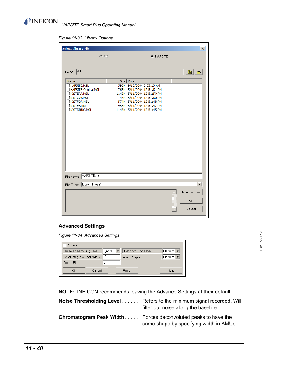 INFICON HAPSITE Smart Plus Chemical Identification System User Manual | Page 400 / 586