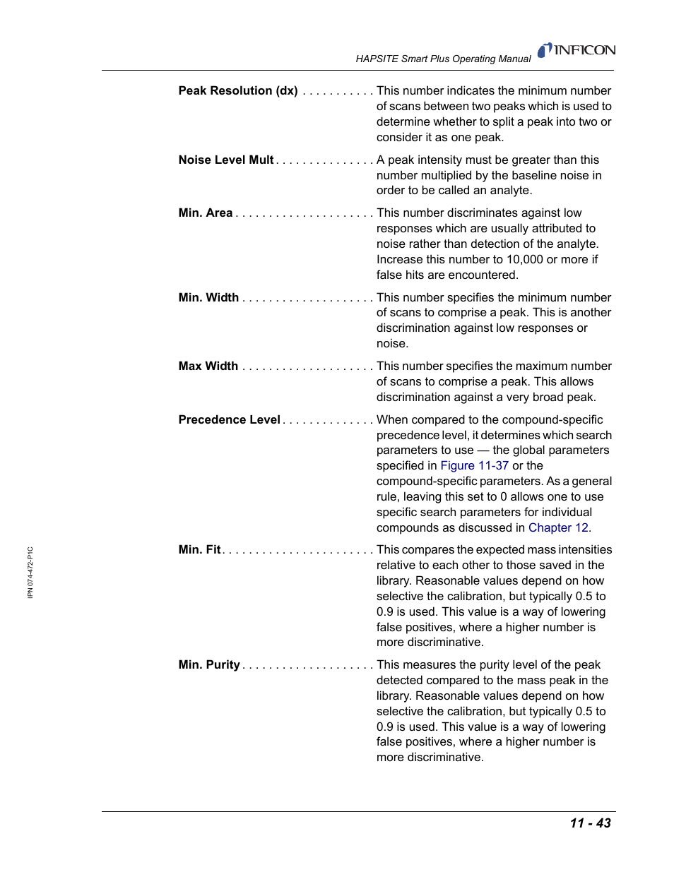 INFICON HAPSITE Smart Plus Chemical Identification System User Manual | Page 403 / 586