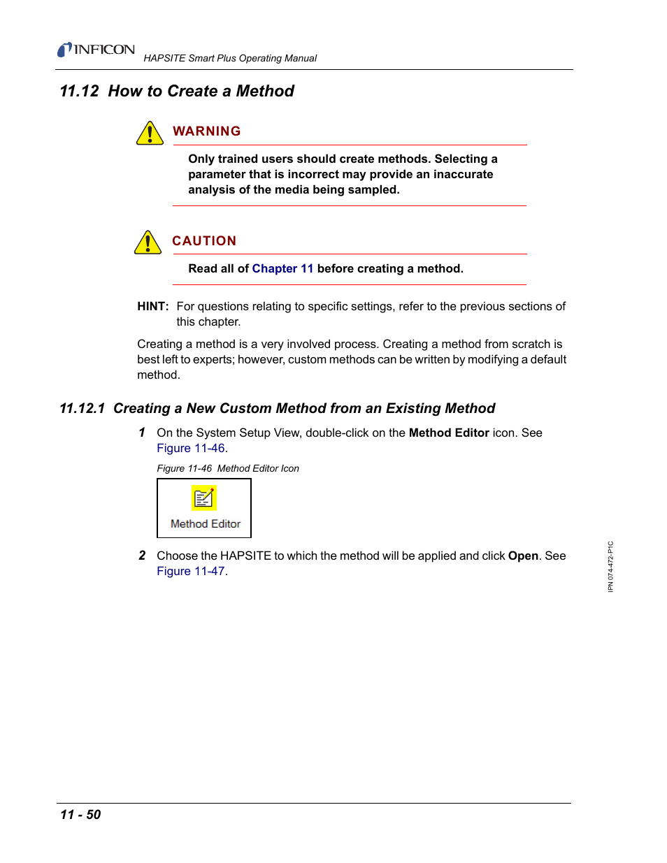 12 how to create a method, Figure 11-46 | INFICON HAPSITE Smart Plus Chemical Identification System User Manual | Page 410 / 586