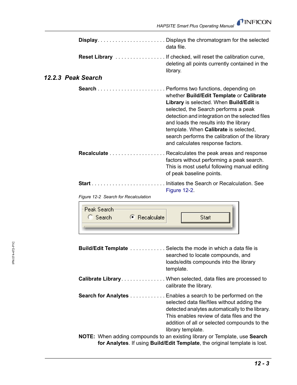 3 peak search | INFICON HAPSITE Smart Plus Chemical Identification System User Manual | Page 421 / 586