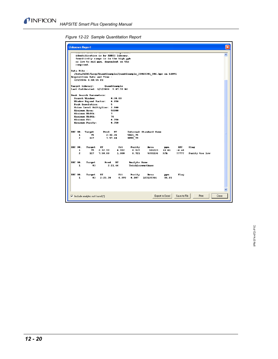 INFICON HAPSITE Smart Plus Chemical Identification System User Manual | Page 438 / 586