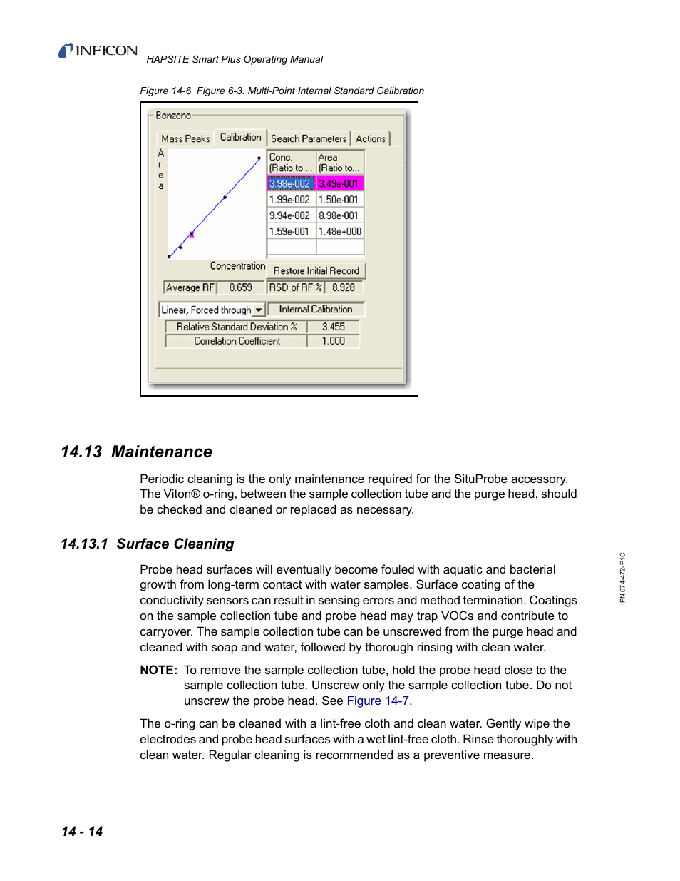 13 maintenance, 1 surface cleaning | INFICON HAPSITE Smart Plus Chemical Identification System User Manual | Page 472 / 586