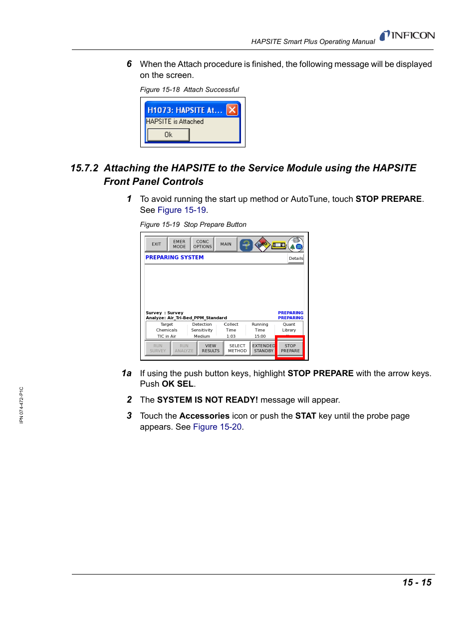 INFICON HAPSITE Smart Plus Chemical Identification System User Manual | Page 489 / 586