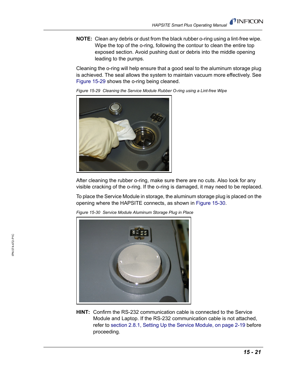 INFICON HAPSITE Smart Plus Chemical Identification System User Manual | Page 495 / 586