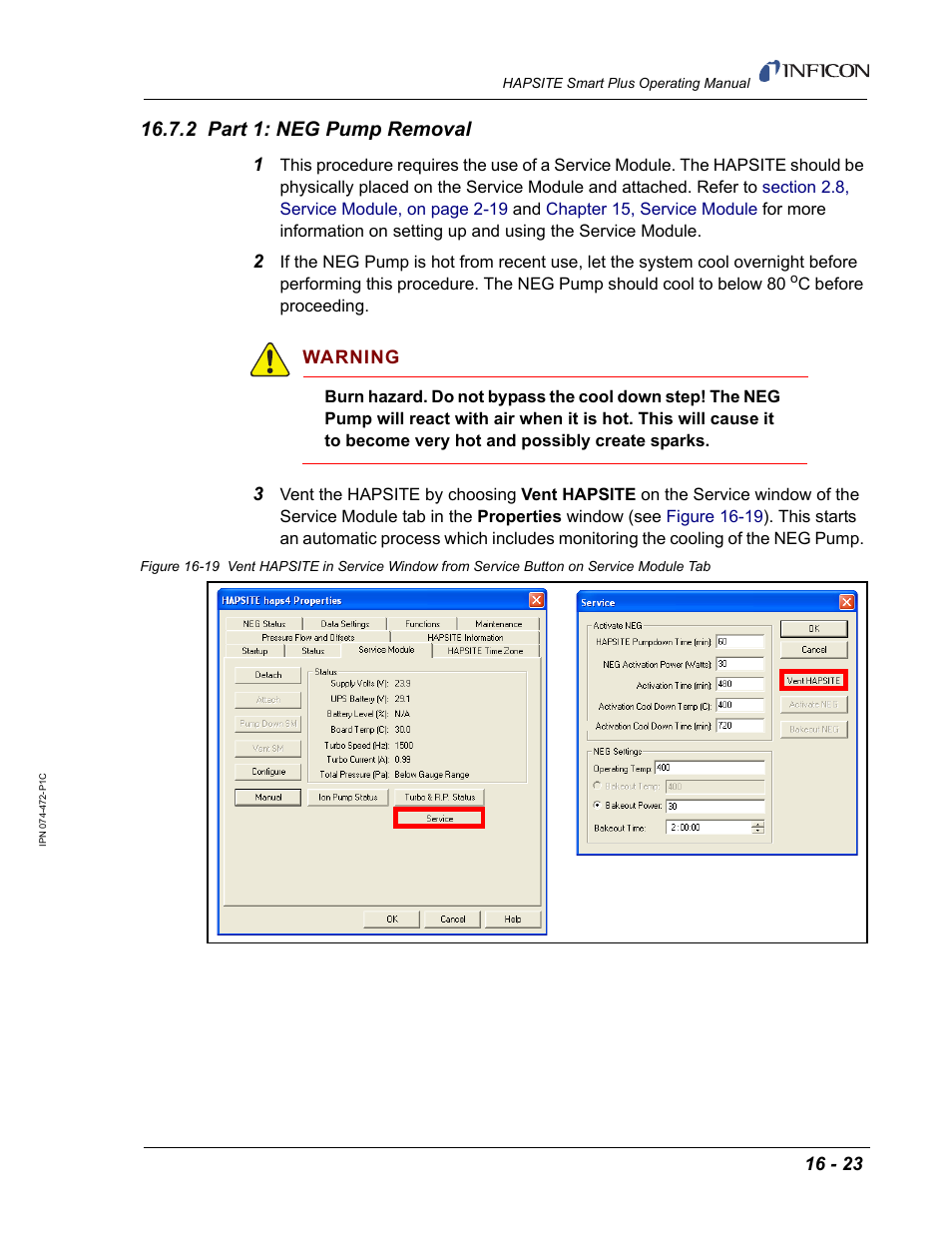 2 part 1: neg pump removal | INFICON HAPSITE Smart Plus Chemical Identification System User Manual | Page 521 / 586