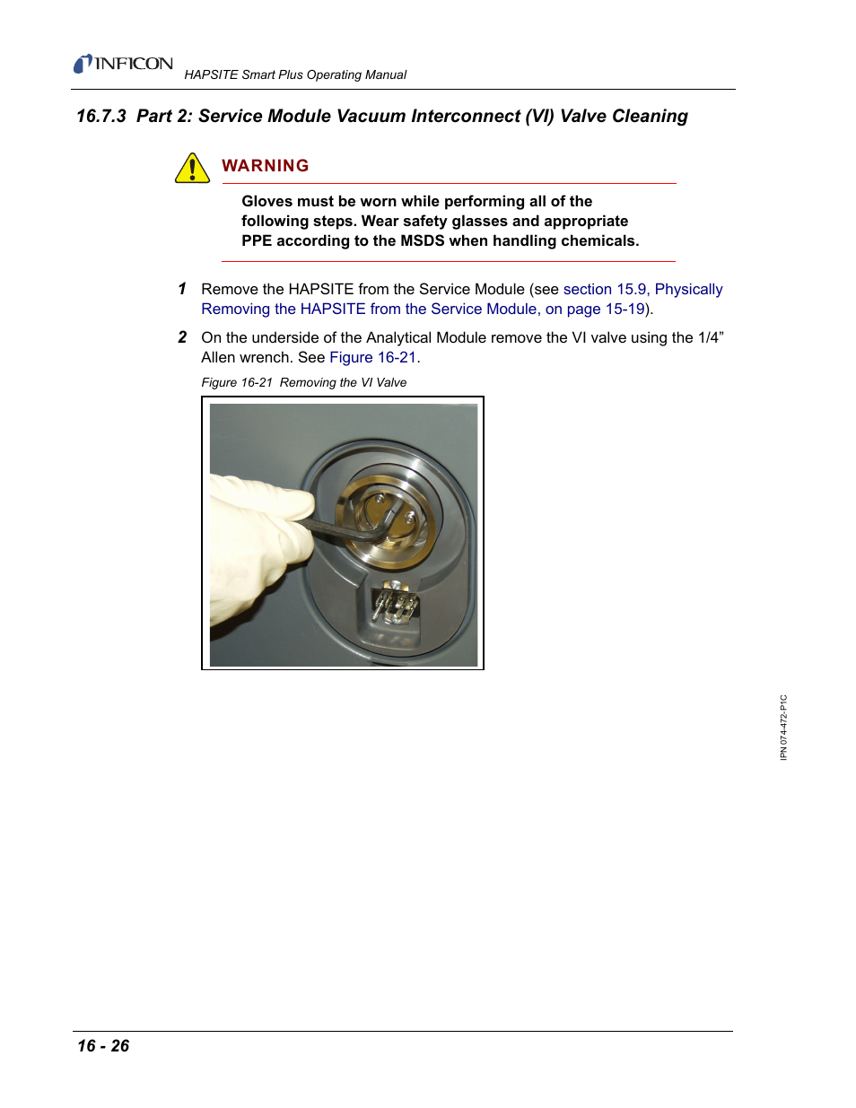 INFICON HAPSITE Smart Plus Chemical Identification System User Manual | Page 524 / 586