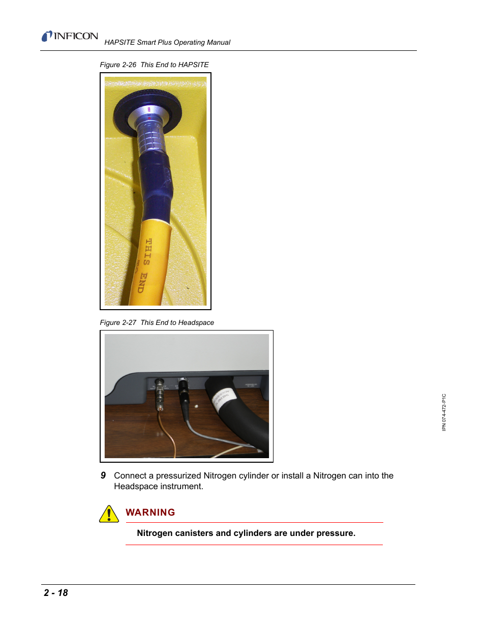 Figure 2-26, Warning | INFICON HAPSITE Smart Plus Chemical Identification System User Manual | Page 56 / 586