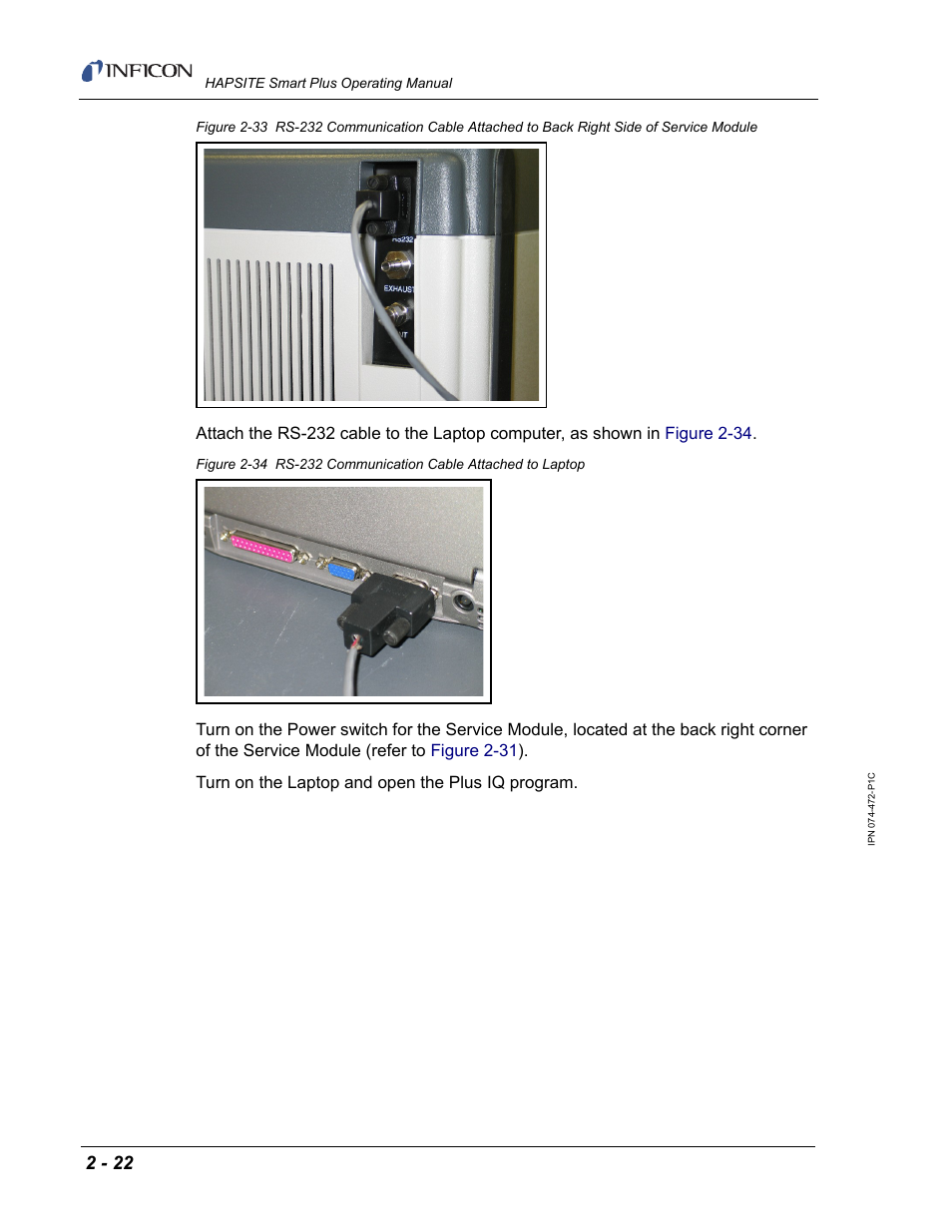 INFICON HAPSITE Smart Plus Chemical Identification System User Manual | Page 60 / 586