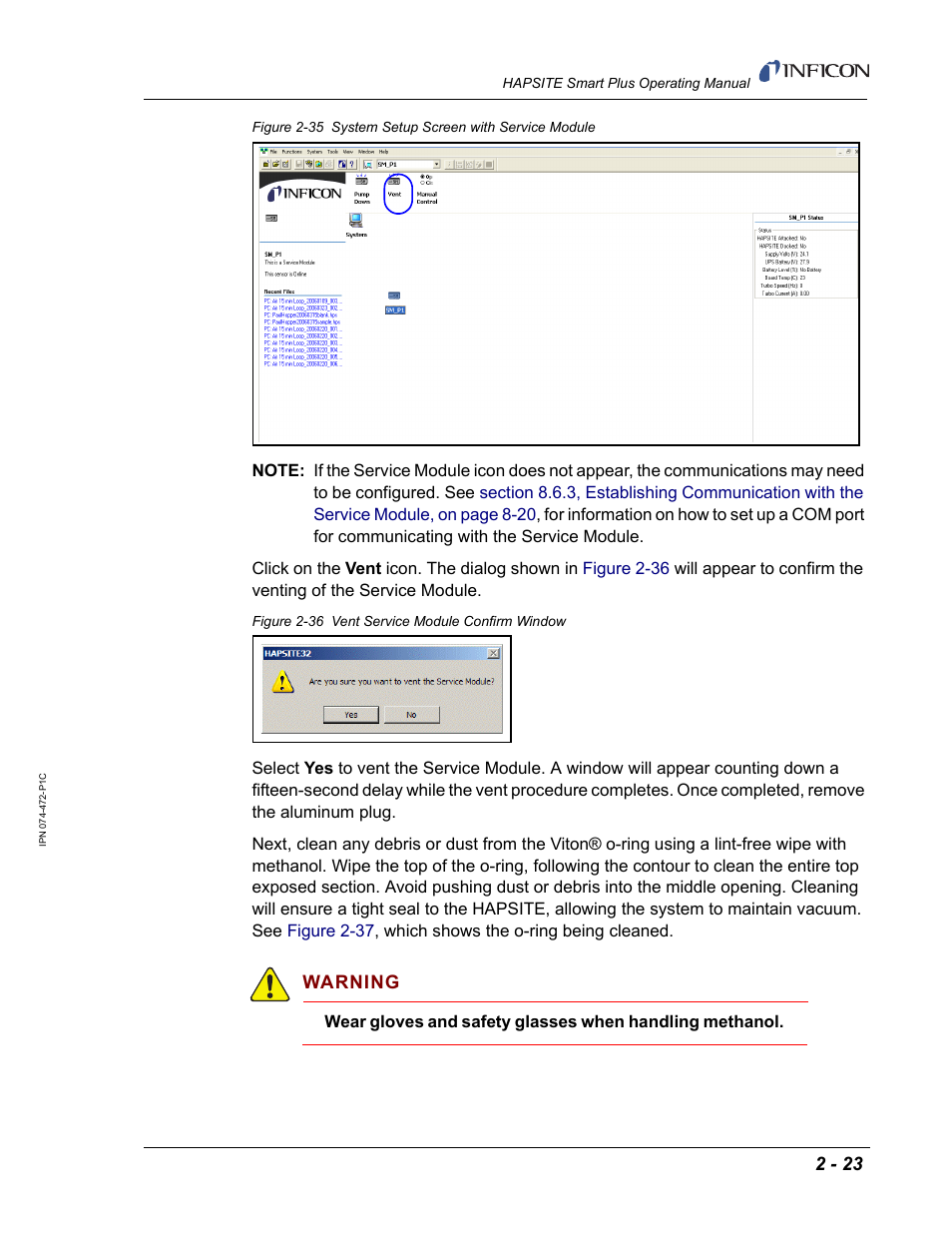 INFICON HAPSITE Smart Plus Chemical Identification System User Manual | Page 61 / 586