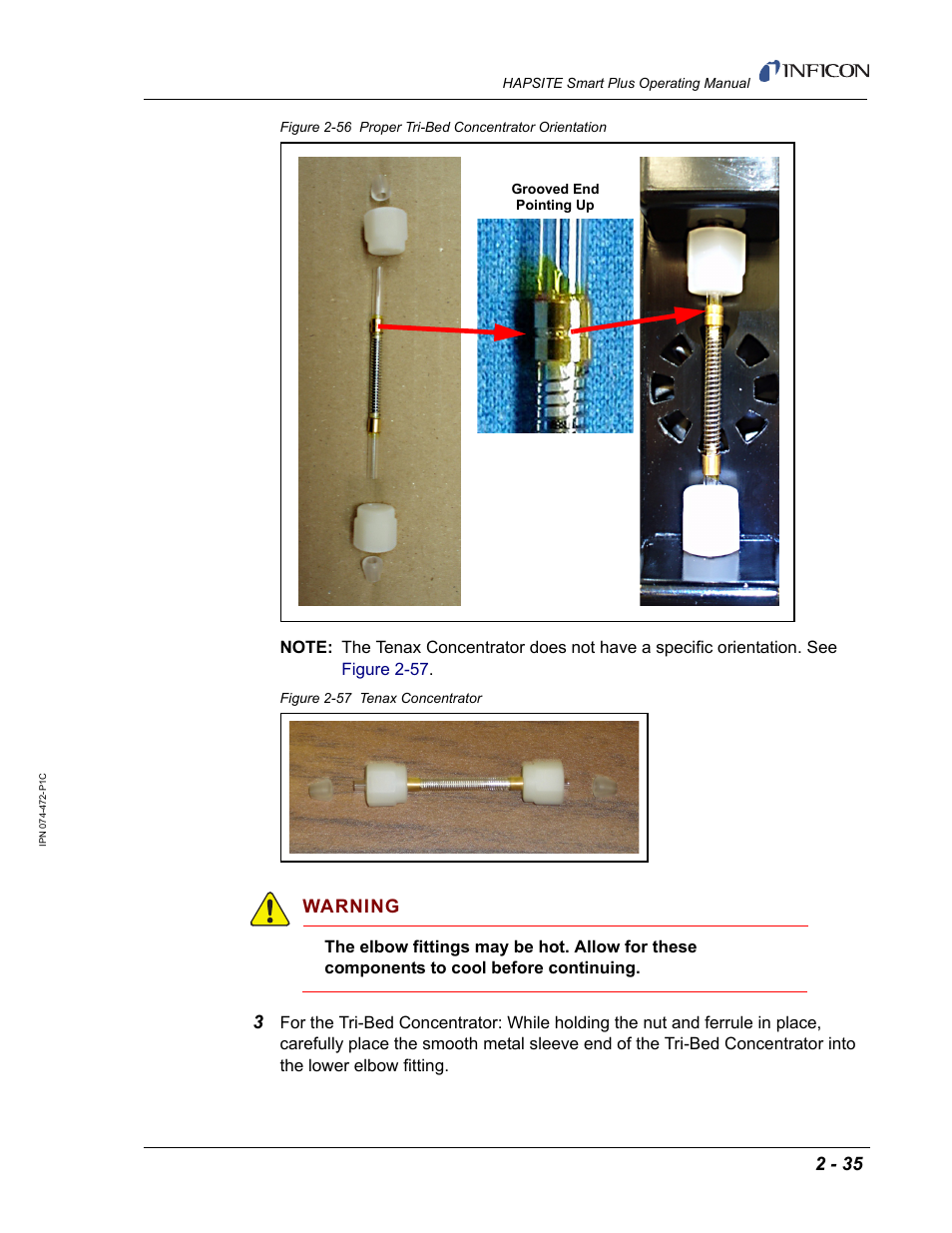 Figure 2-56, Warning | INFICON HAPSITE Smart Plus Chemical Identification System User Manual | Page 73 / 586