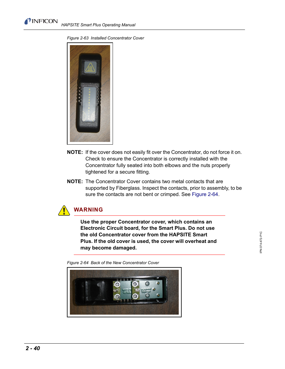 Figure 2-63, Warning | INFICON HAPSITE Smart Plus Chemical Identification System User Manual | Page 78 / 586