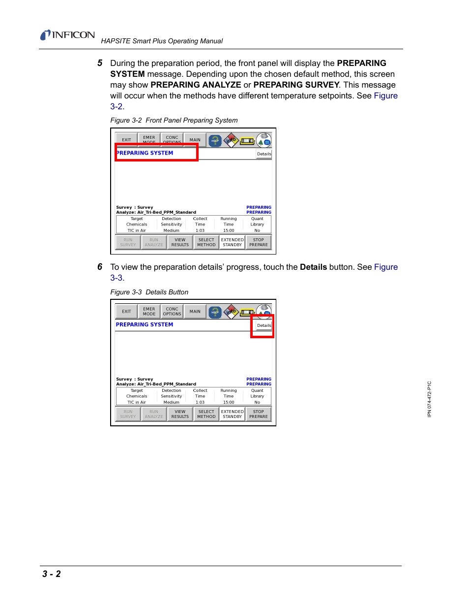 INFICON HAPSITE Smart Plus Chemical Identification System User Manual | Page 96 / 586