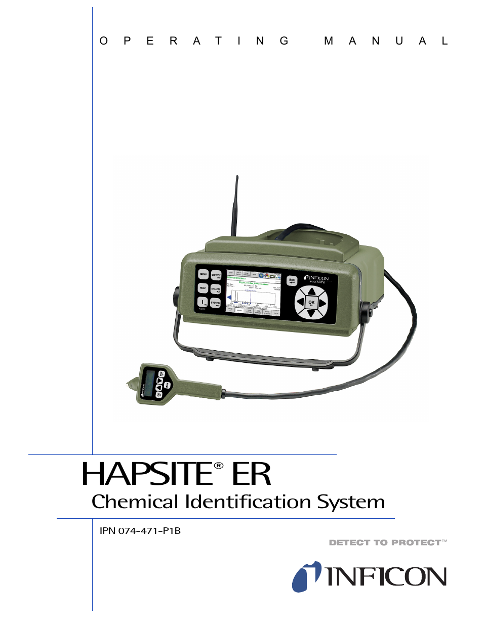 INFICON HAPSITE ER Chemical Identification System User Manual | 560 pages
