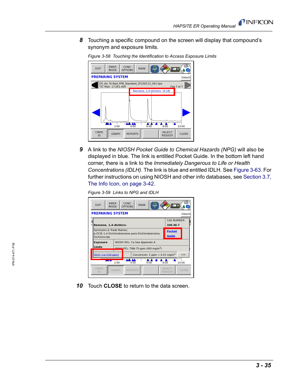 INFICON HAPSITE ER Chemical Identification System User Manual | Page 119 / 560