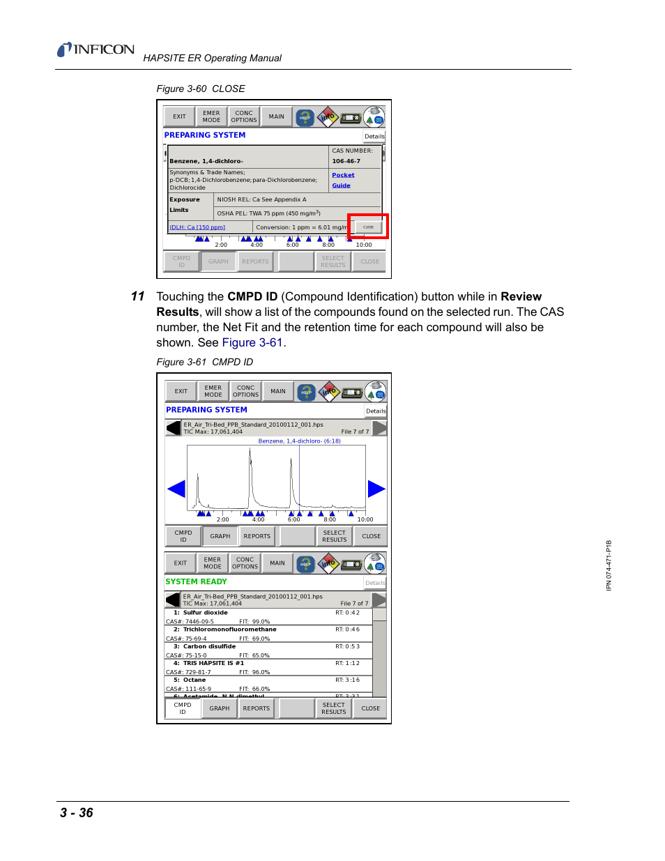 INFICON HAPSITE ER Chemical Identification System User Manual | Page 120 / 560