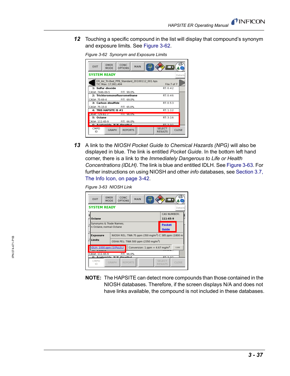 INFICON HAPSITE ER Chemical Identification System User Manual | Page 121 / 560