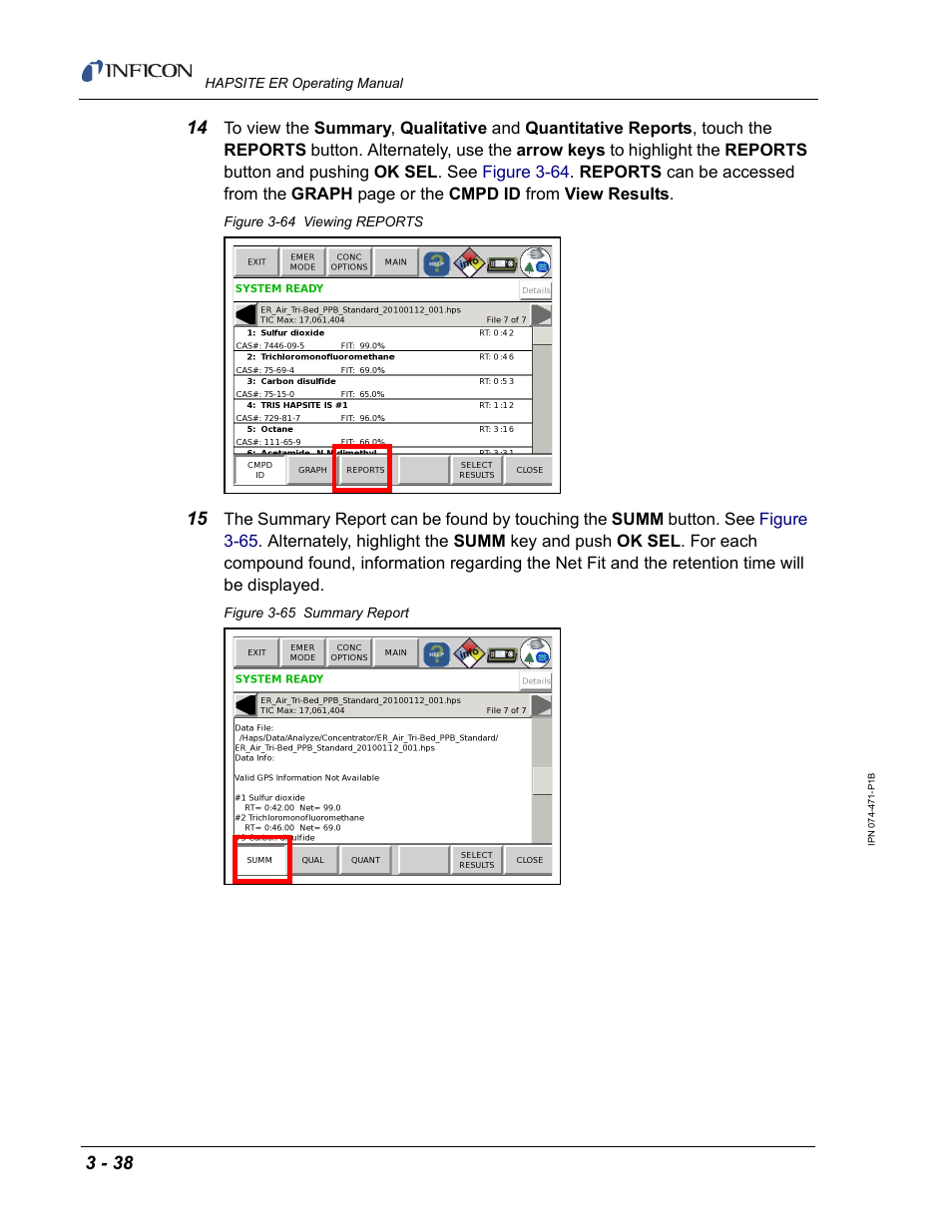 INFICON HAPSITE ER Chemical Identification System User Manual | Page 122 / 560