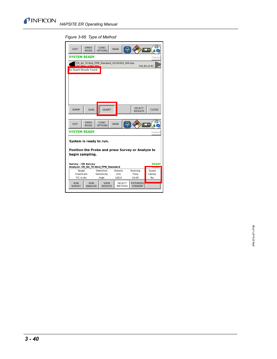INFICON HAPSITE ER Chemical Identification System User Manual | Page 124 / 560
