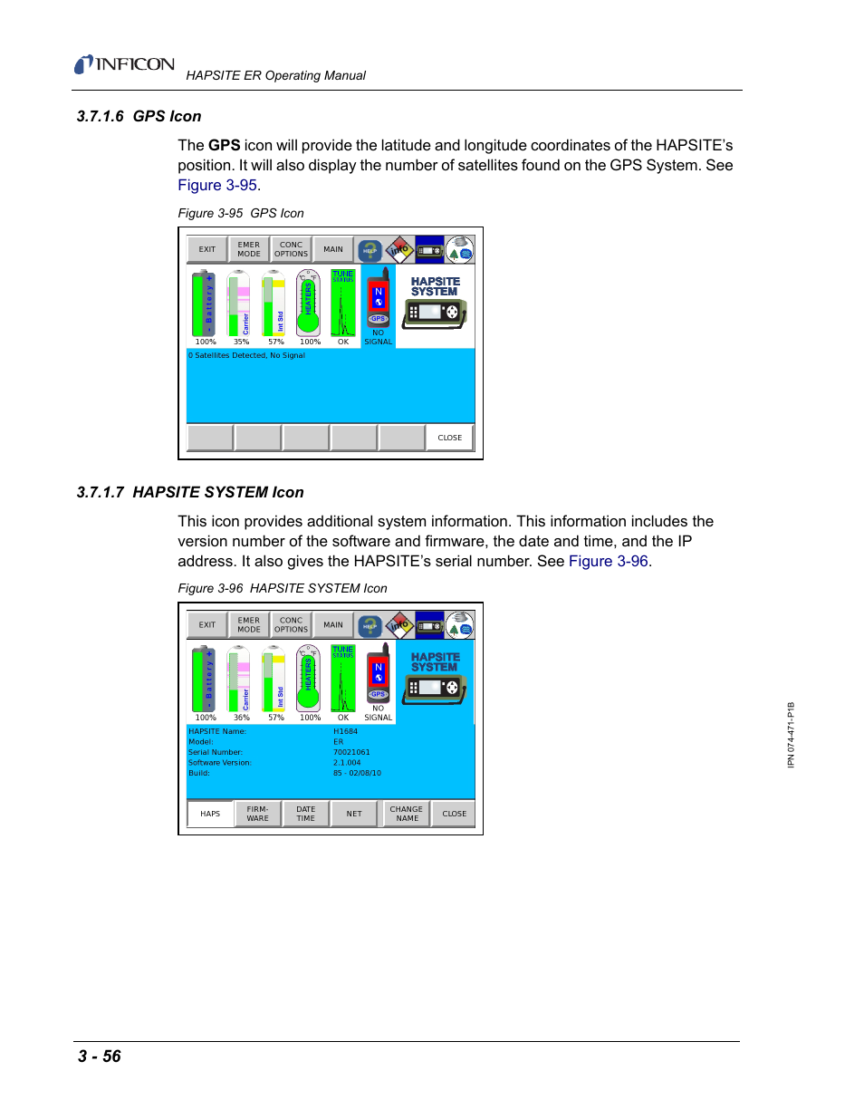 6 gps icon, 7 hapsite system icon | INFICON HAPSITE ER Chemical Identification System User Manual | Page 140 / 560