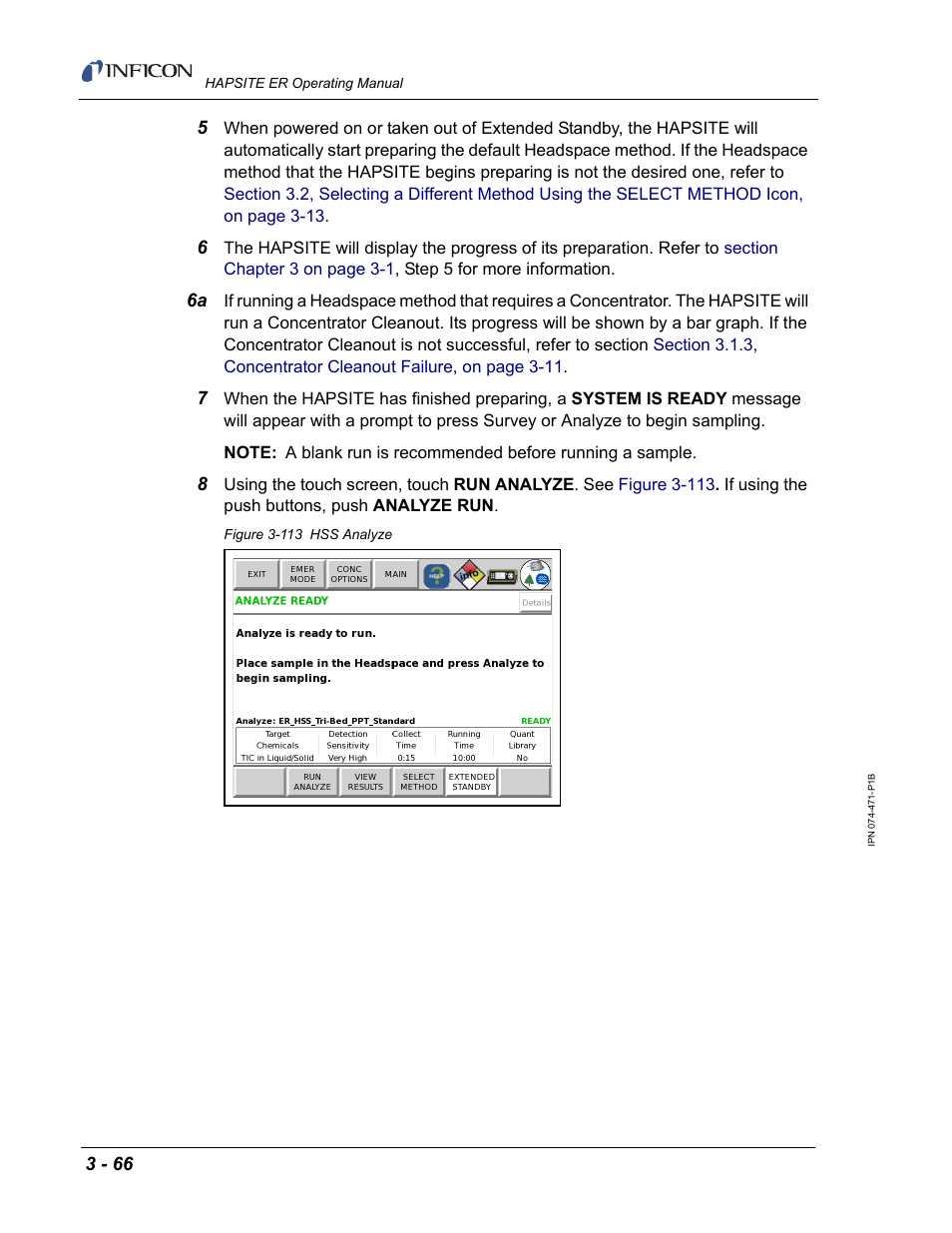 INFICON HAPSITE ER Chemical Identification System User Manual | Page 150 / 560