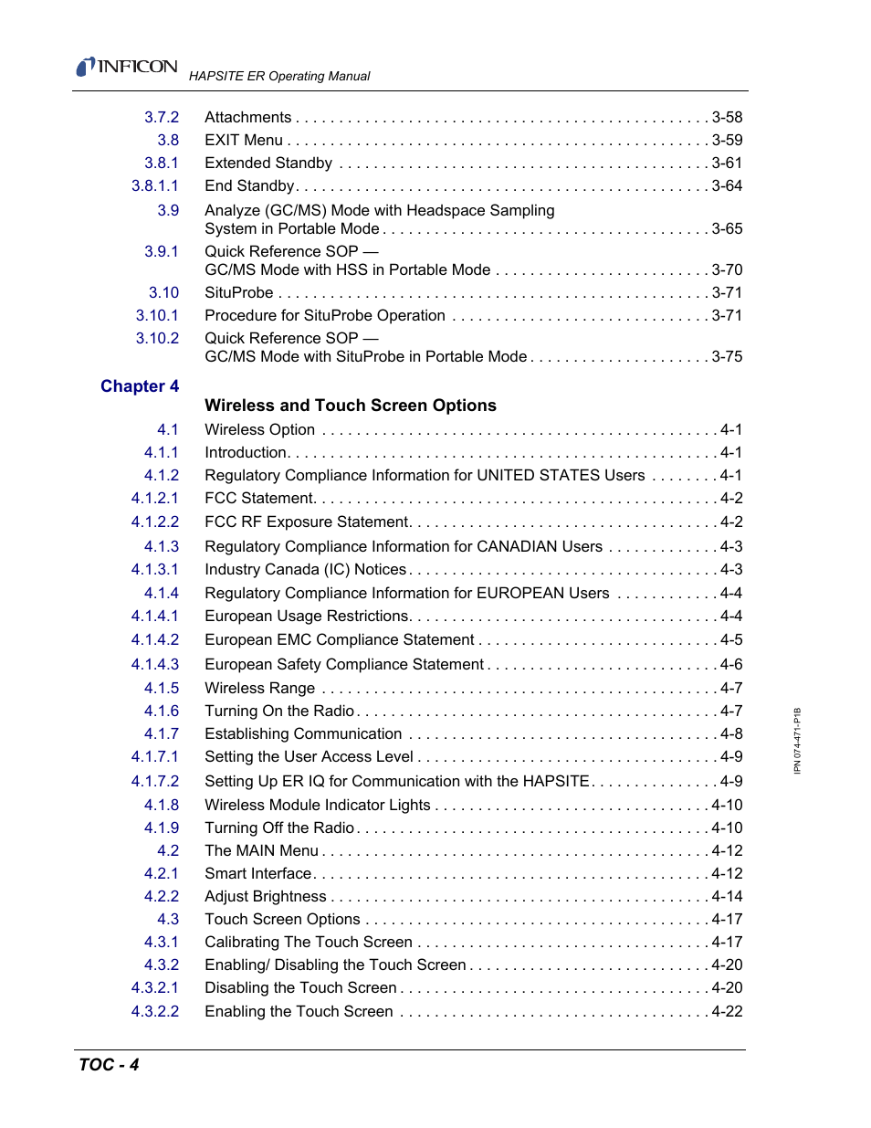 INFICON HAPSITE ER Chemical Identification System User Manual | Page 18 / 560