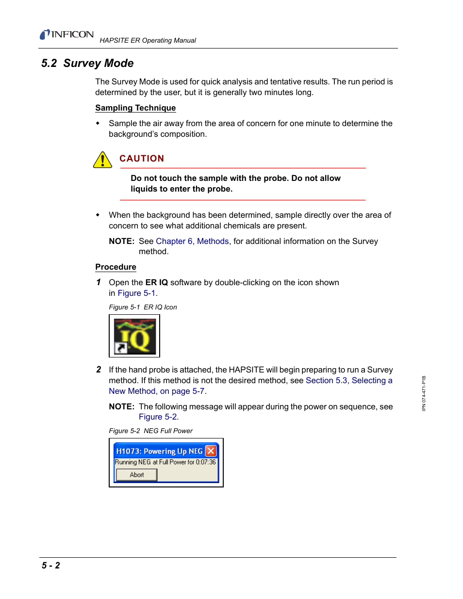 2 survey mode | INFICON HAPSITE ER Chemical Identification System User Manual | Page 196 / 560