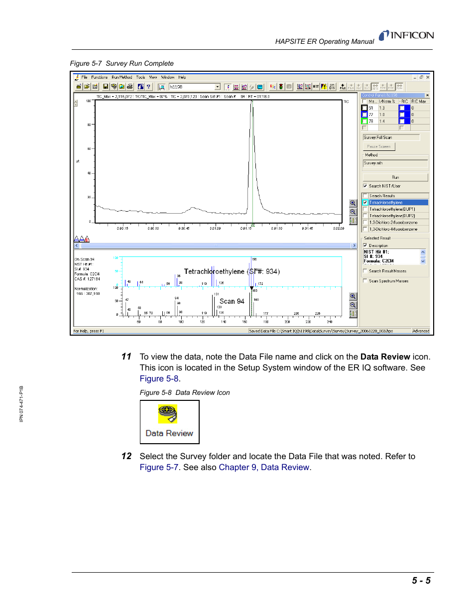 INFICON HAPSITE ER Chemical Identification System User Manual | Page 199 / 560