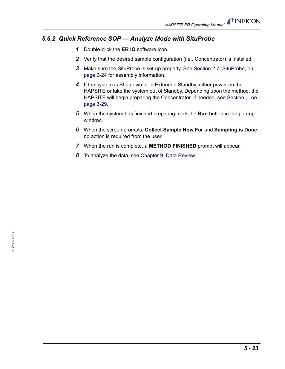 INFICON HAPSITE ER Chemical Identification System User Manual | Page 217 / 560