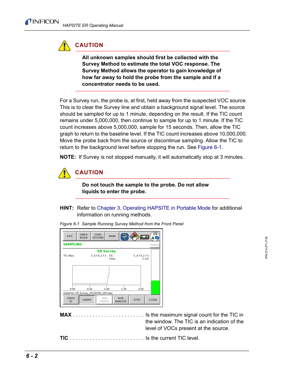 INFICON HAPSITE ER Chemical Identification System User Manual | Page 220 / 560