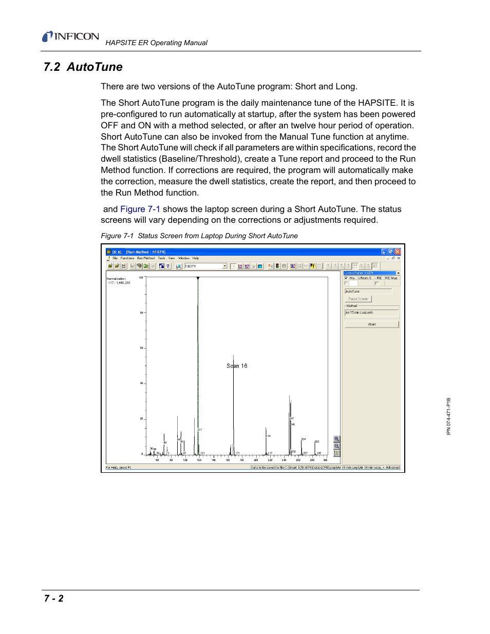 2 autotune | INFICON HAPSITE ER Chemical Identification System User Manual | Page 228 / 560