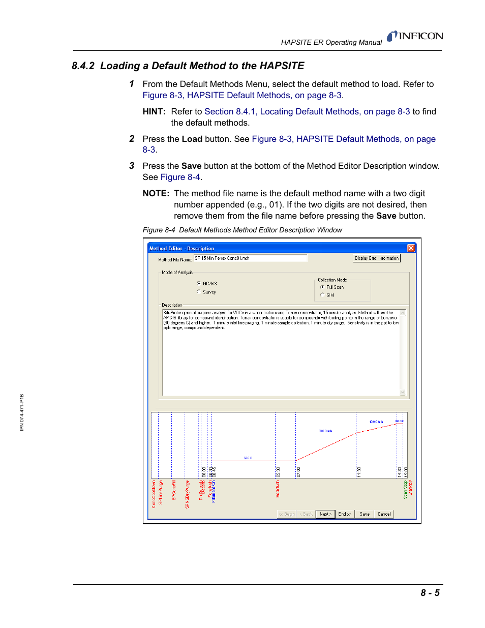 2 loading a default method to the hapsite | INFICON HAPSITE ER Chemical Identification System User Manual | Page 265 / 560