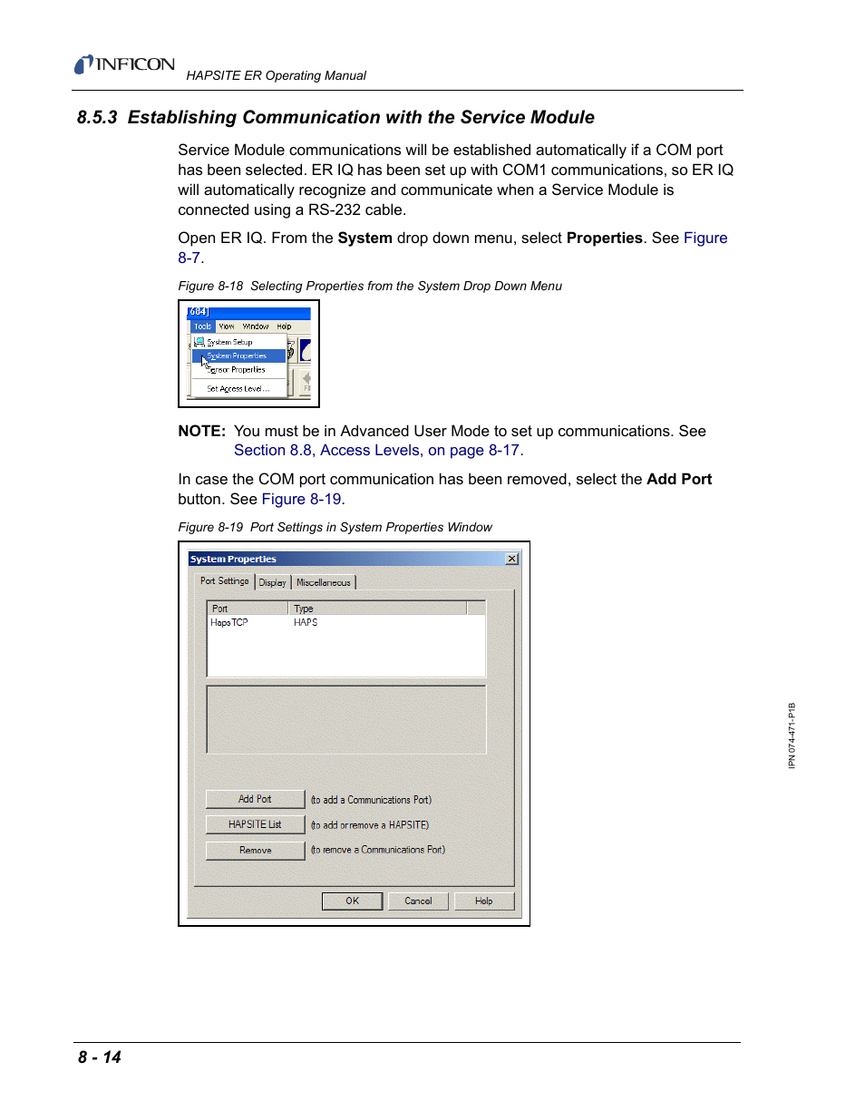 INFICON HAPSITE ER Chemical Identification System User Manual | Page 274 / 560