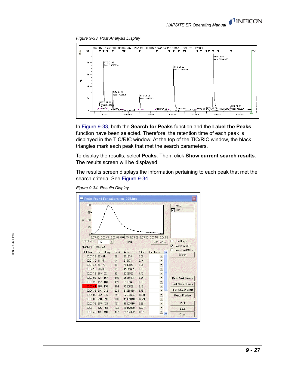 INFICON HAPSITE ER Chemical Identification System User Manual | Page 313 / 560