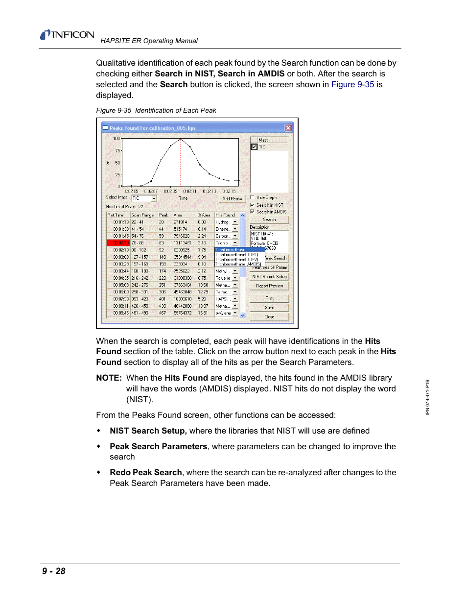 INFICON HAPSITE ER Chemical Identification System User Manual | Page 314 / 560