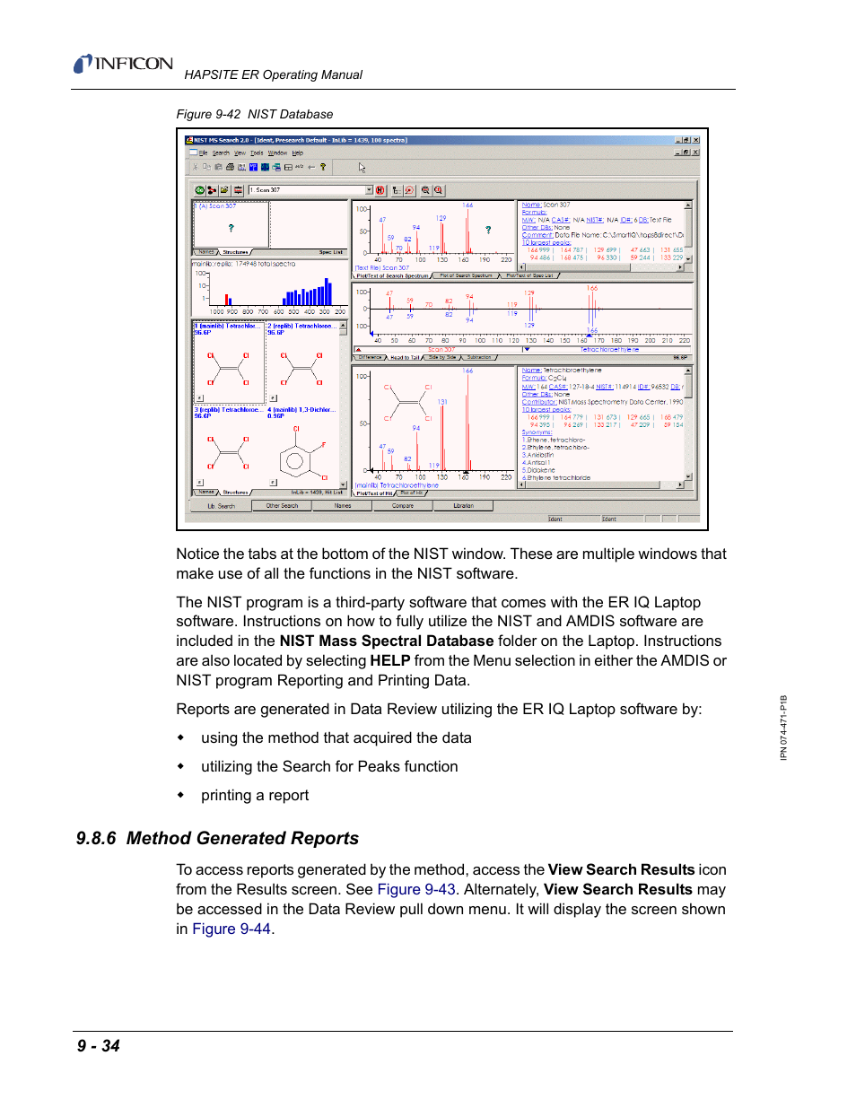 6 method generated reports | INFICON HAPSITE ER Chemical Identification System User Manual | Page 320 / 560