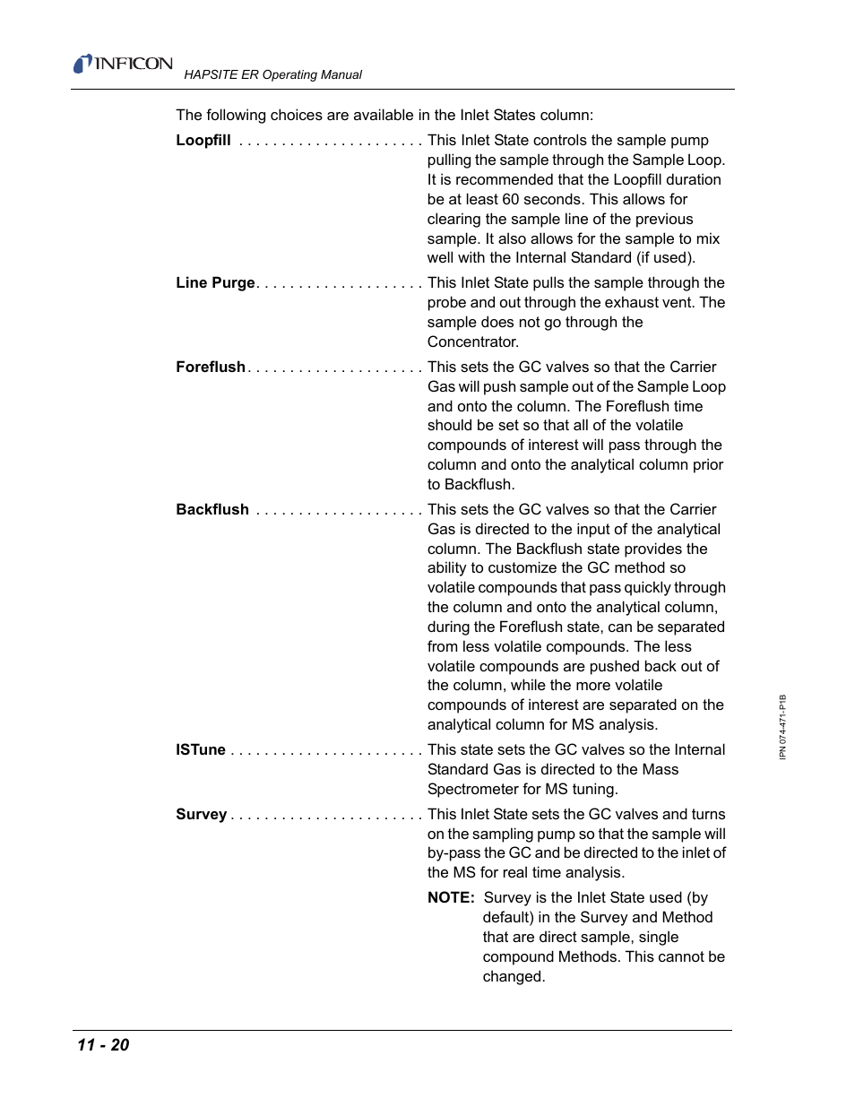 INFICON HAPSITE ER Chemical Identification System User Manual | Page 358 / 560