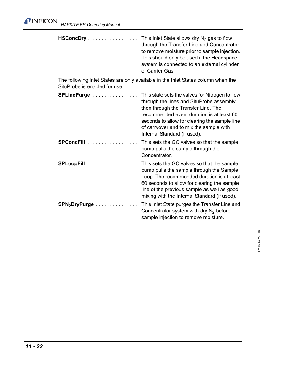 INFICON HAPSITE ER Chemical Identification System User Manual | Page 360 / 560