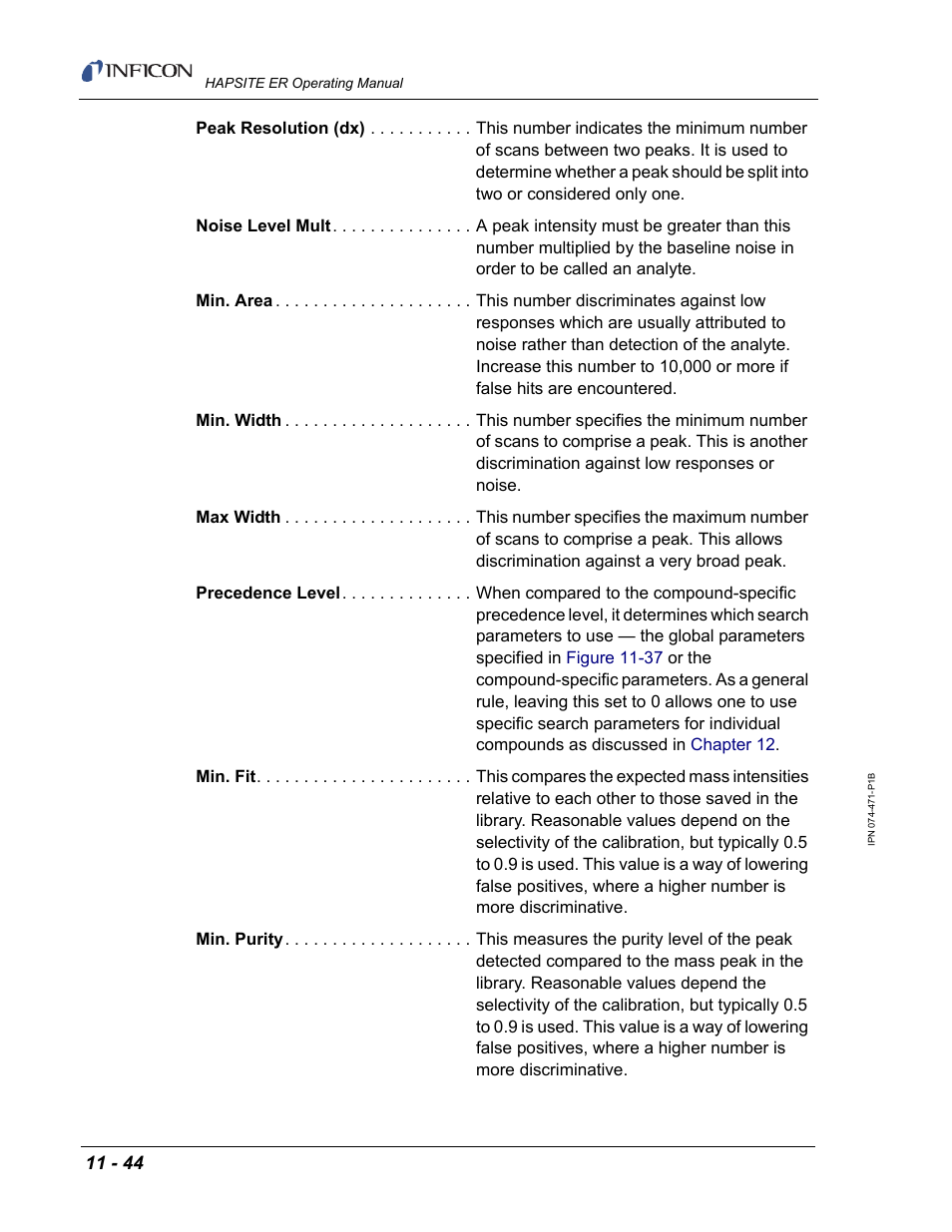 INFICON HAPSITE ER Chemical Identification System User Manual | Page 382 / 560