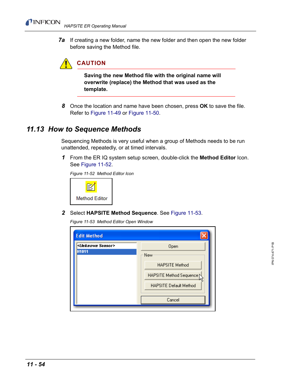 13 how to sequence methods | INFICON HAPSITE ER Chemical Identification System User Manual | Page 392 / 560