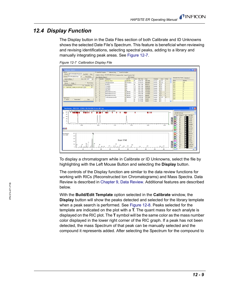 4 display function | INFICON HAPSITE ER Chemical Identification System User Manual | Page 405 / 560