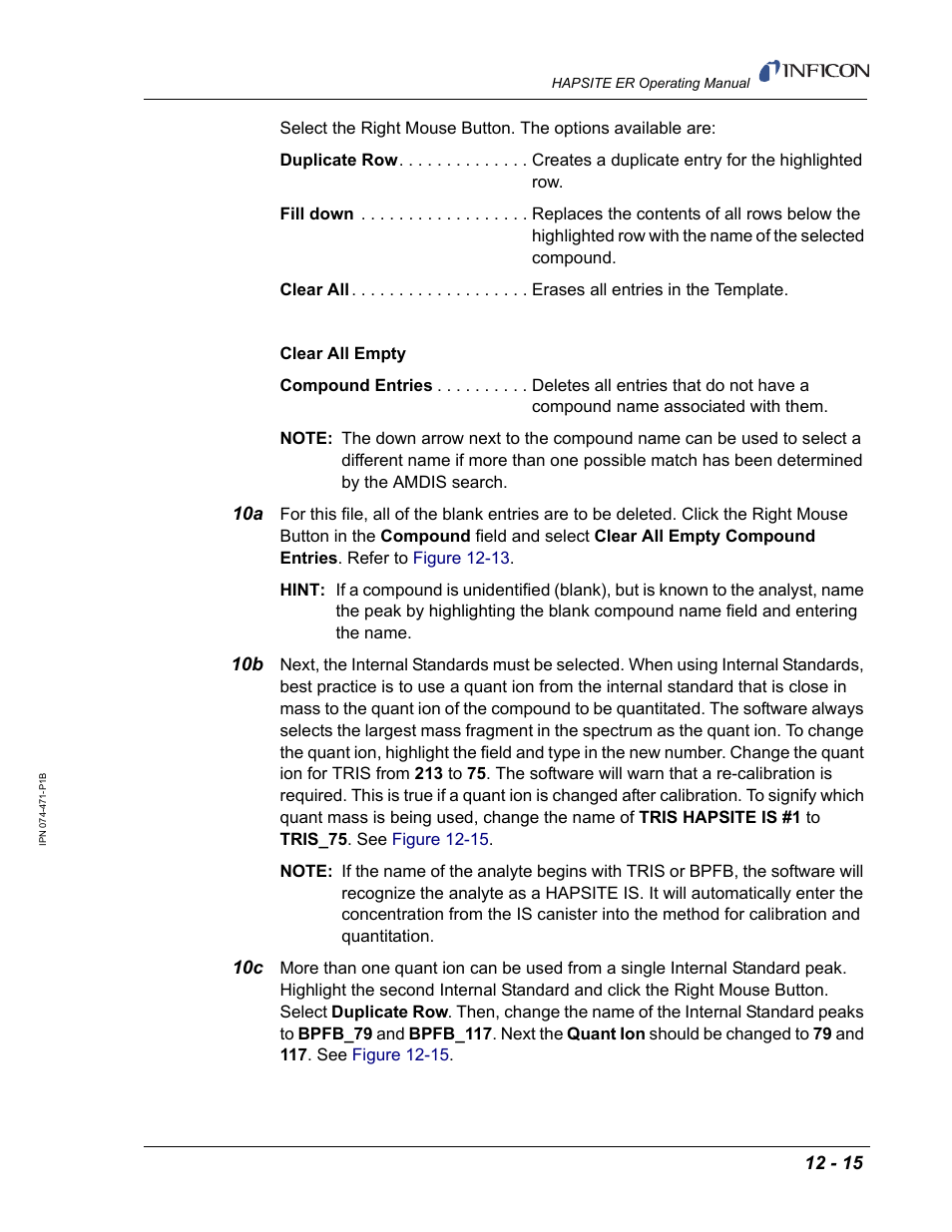 INFICON HAPSITE ER Chemical Identification System User Manual | Page 411 / 560