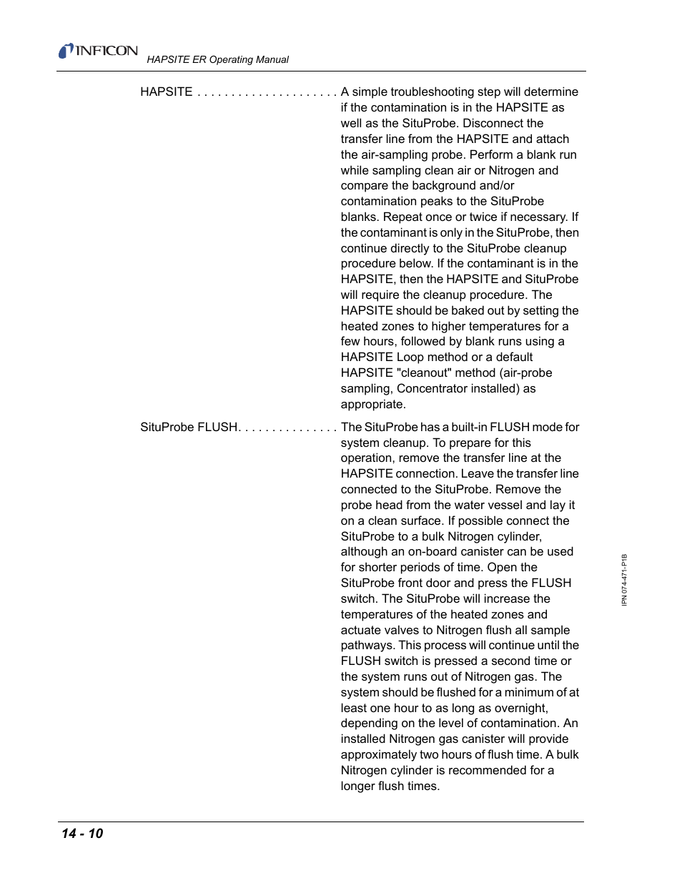 INFICON HAPSITE ER Chemical Identification System User Manual | Page 446 / 560