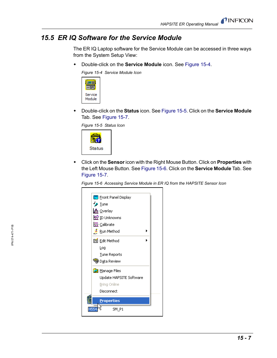 5 er iq software for the service module | INFICON HAPSITE ER Chemical Identification System User Manual | Page 459 / 560