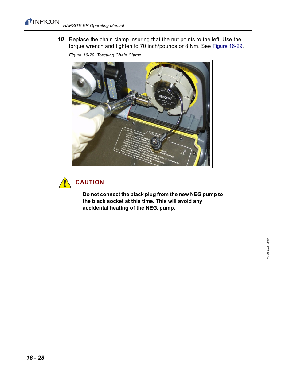 Caution | INFICON HAPSITE ER Chemical Identification System User Manual | Page 504 / 560